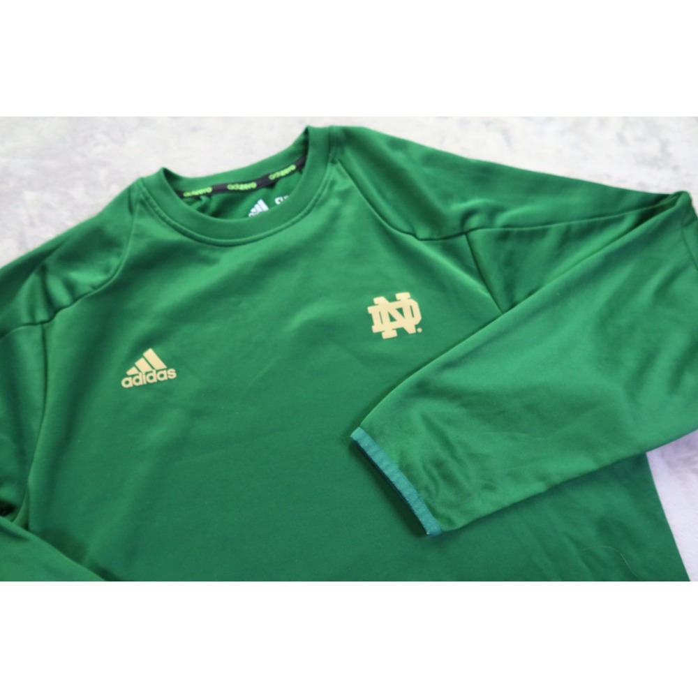 University of Notre Dame Crew Neck‎ Sweatshirt Men's Size S Clima Warm Adidas